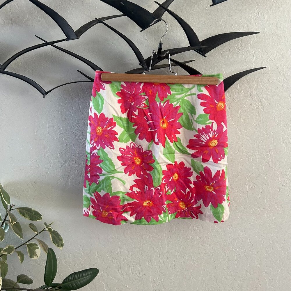 Floral Mini Skirt